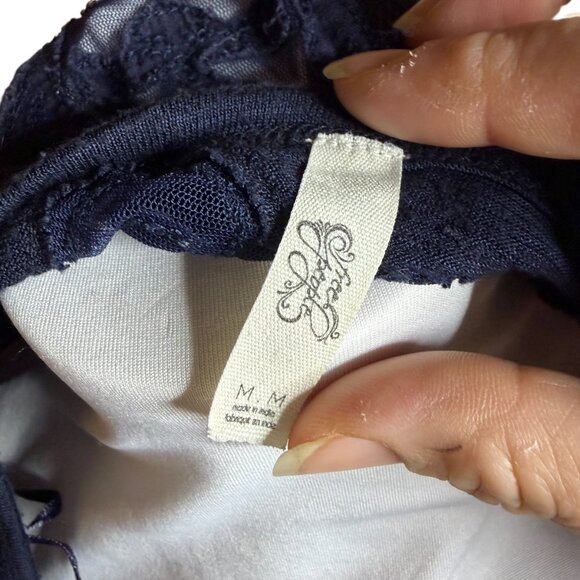 Free People That's Amore blue top medium - Picture 6 of 8